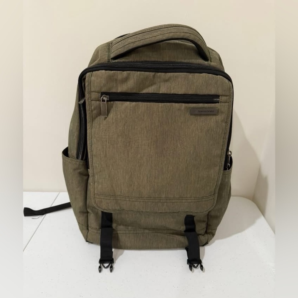 Samsonite Olive Green Modern Utility Laptop Backpack